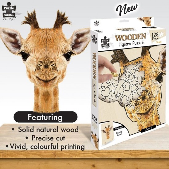 Wooden Shape Jigsaw: Giraffe