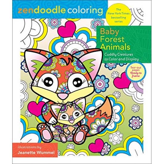 Baby Forest Animals Zendoodle Coloring