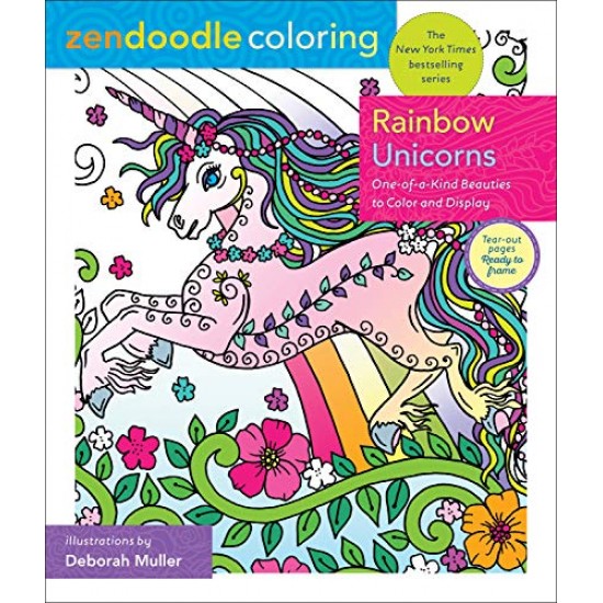 Rainbow Unicorns (Zendoodle Coloring)