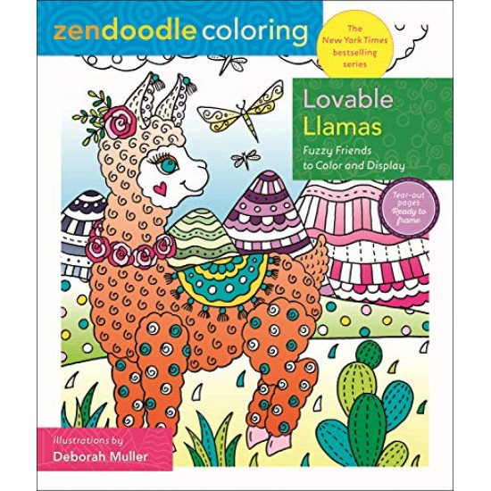Lovable Llamas (Zendoodle Coloring)
