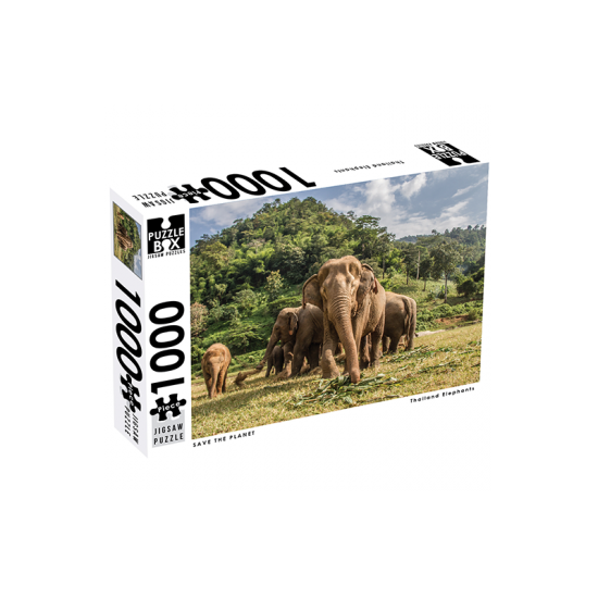 Mindbogglers 1000 Piece: Save the Planet Thailand Elephants