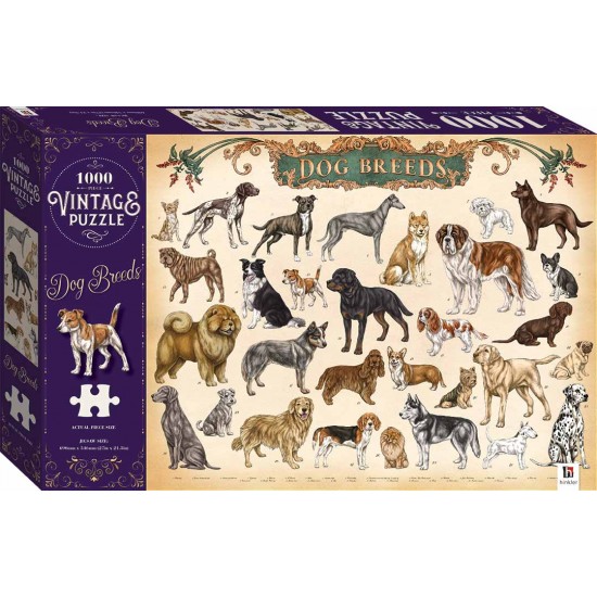 Vintage 1000Pce: Dog Breeds