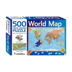 World Map - 500 Pieces Jigsaw Puzzle