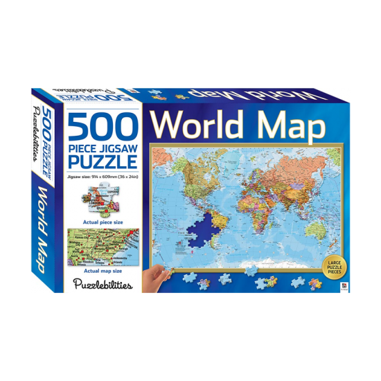 World Map - 500 Pieces Jigsaw Puzzle