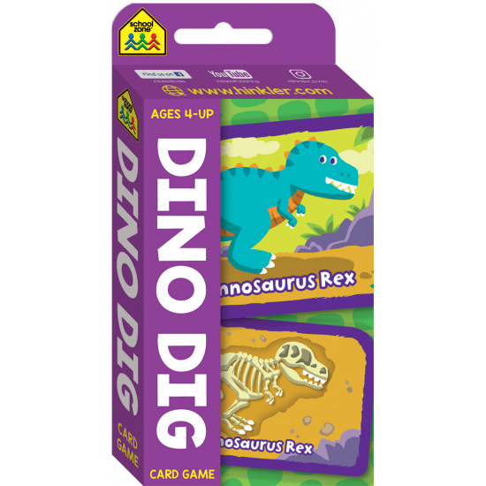 Dino Dig Flash Card Game (Ages 4-UP)